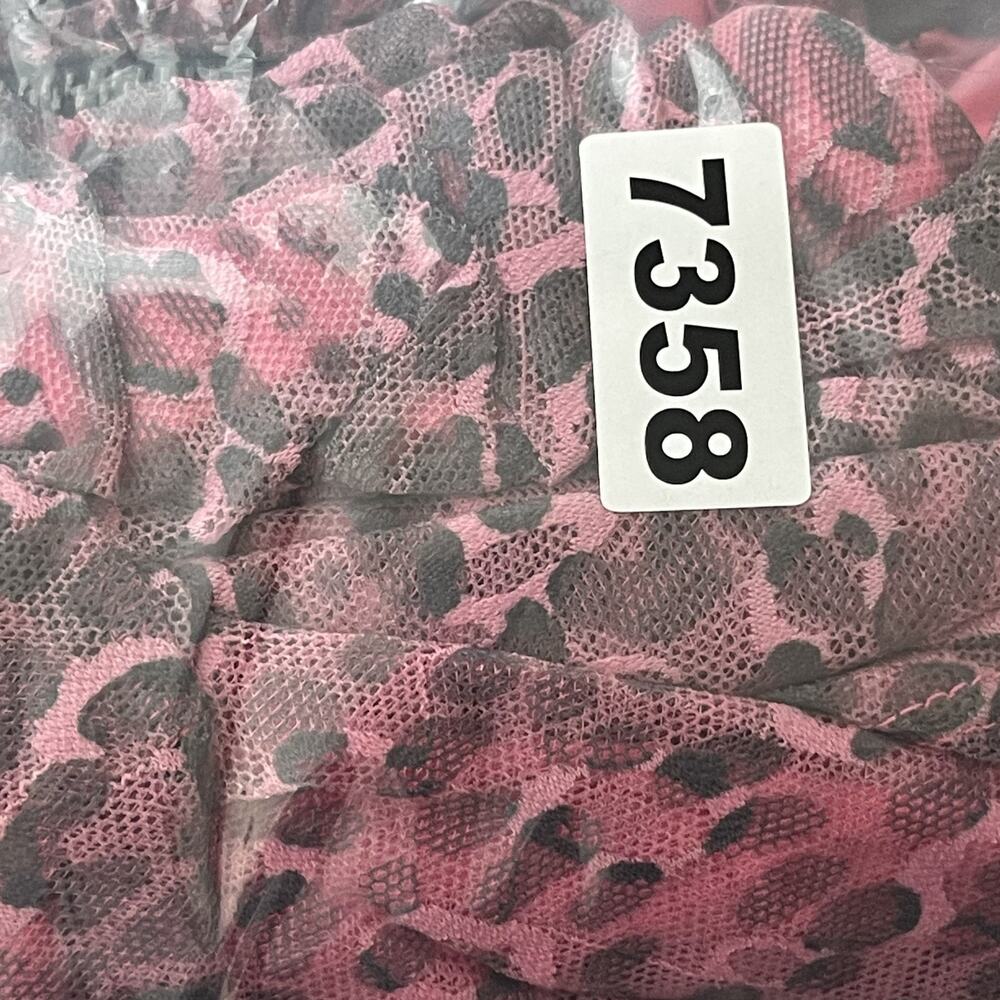Torrid Betsey Johnson Skater Dress Womens 12‎ Black Pink Mesh Tulle Leopard NEW - Picture 16 of 16